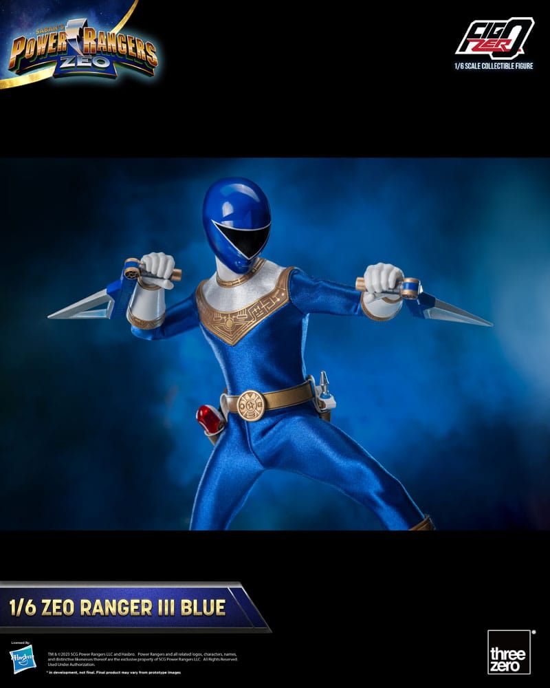 Power Rangers Zeo Figura FigZero 1/6 Ranger III Blue 30 cm