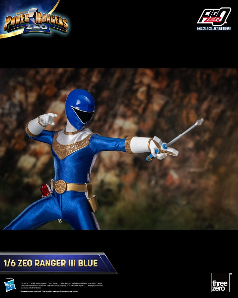 Power Rangers Zeo Figura FigZero 1/6 Ranger III Blue 30 cm