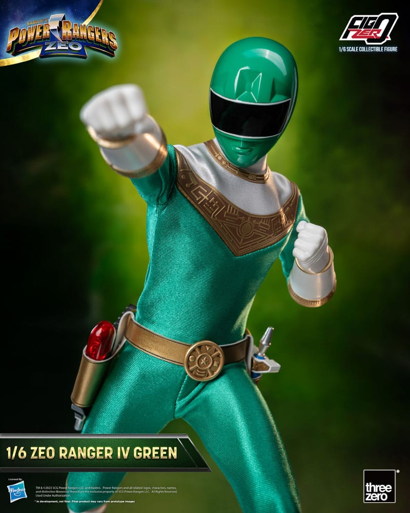 Power Rangers Zeo Figura FigZero 1/6 Ranger IV Green 30 cm