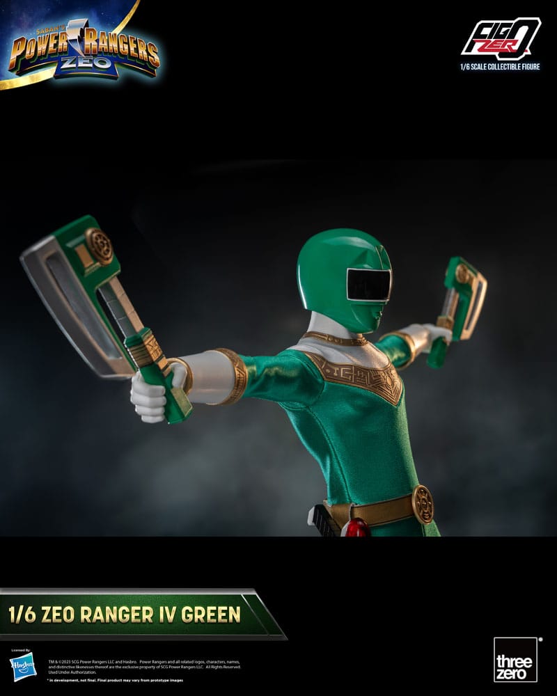 Power Rangers Zeo Figura FigZero 1/6 Ranger IV Green 30 cm