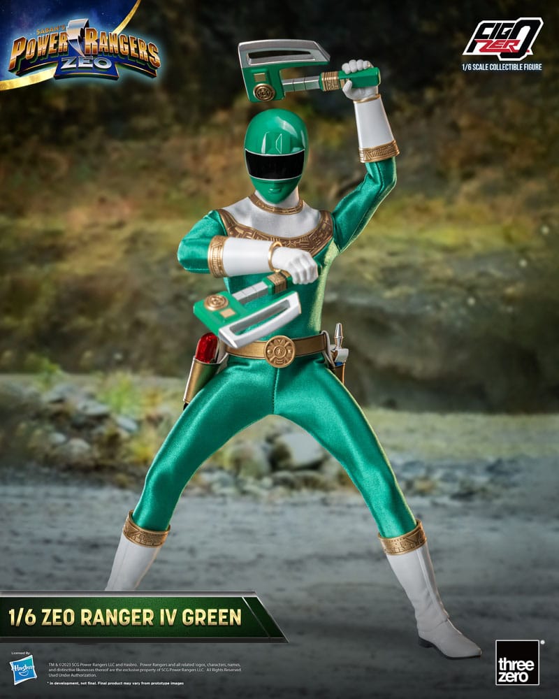 Power Rangers Zeo Figura FigZero 1/6 Ranger IV Green 30 cm