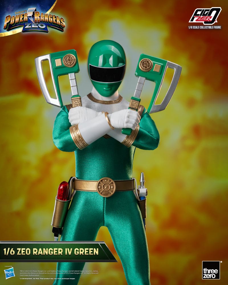 Power Rangers Zeo Figura FigZero 1/6 Ranger IV Green 30 cm