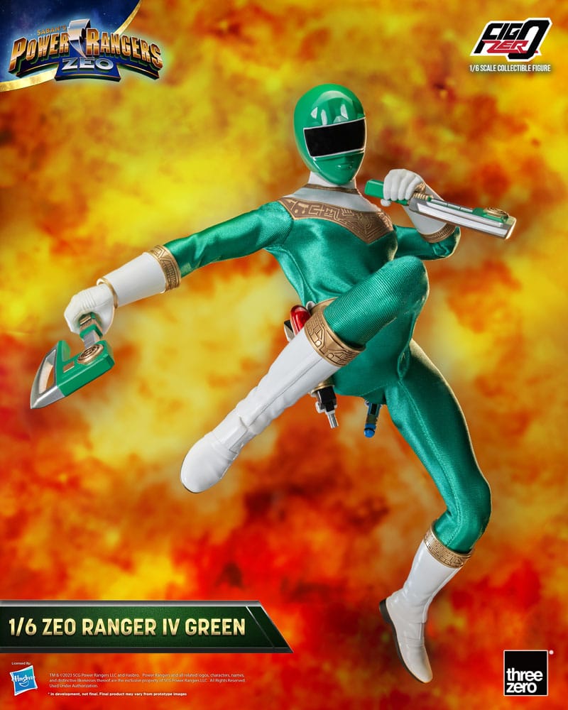 Power Rangers Zeo Figura FigZero 1/6 Ranger IV Green 30 cm