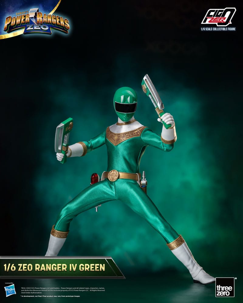Power Rangers Zeo Figura FigZero 1/6 Ranger IV Green 30 cm