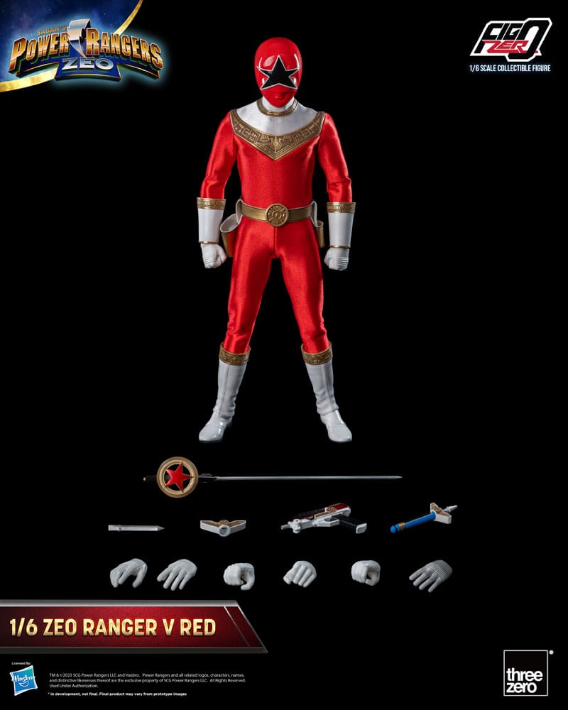 Power Rangers Zeo Figura FigZero 1/6 Ranger V Red 30 cm