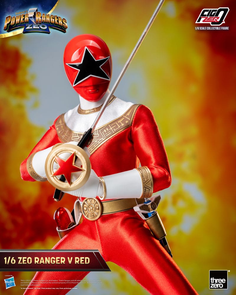 Power Rangers Zeo Figura FigZero 1/6 Ranger V Red 30 cm
