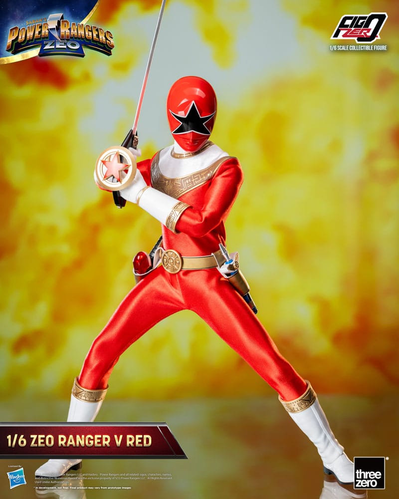 Power Rangers Zeo Figura FigZero 1/6 Ranger V Red 30 cm