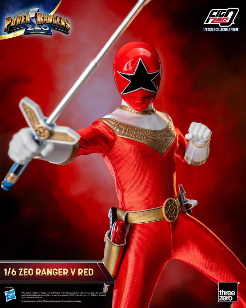 Power Rangers Zeo Figura FigZero 1/6 Ranger V Red 30 cm