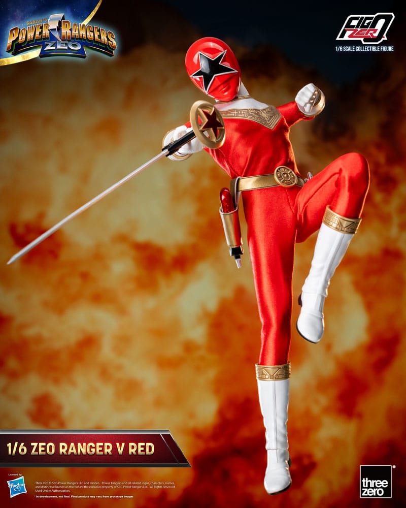 Power Rangers Zeo Figura FigZero 1/6 Ranger V Red 30 cm
