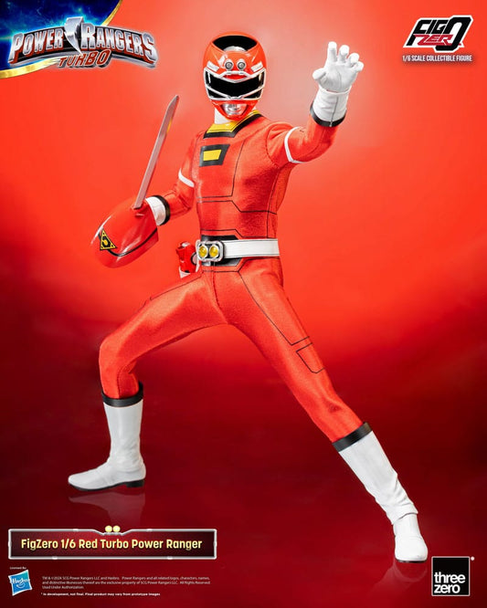 Power Rangers Turbo Figura FigZero 1/6 Red Turbo Power Ranger 30 cm - Z POP Toys