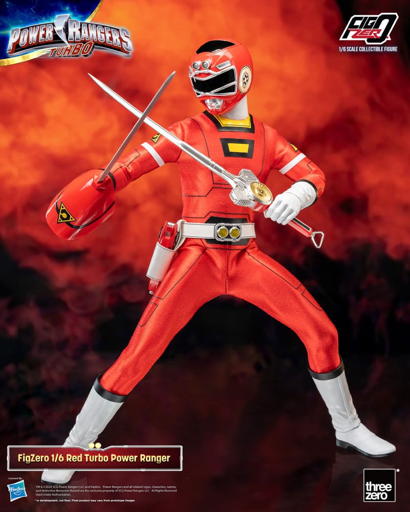 Power Rangers Turbo Figura FigZero 1/6 Red Turbo Power Ranger 30 cm