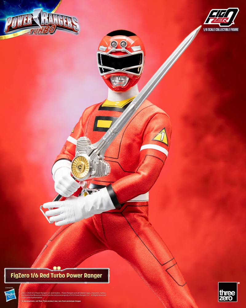 Power Rangers Turbo Figura FigZero 1/6 Red Turbo Power Ranger 30 cm