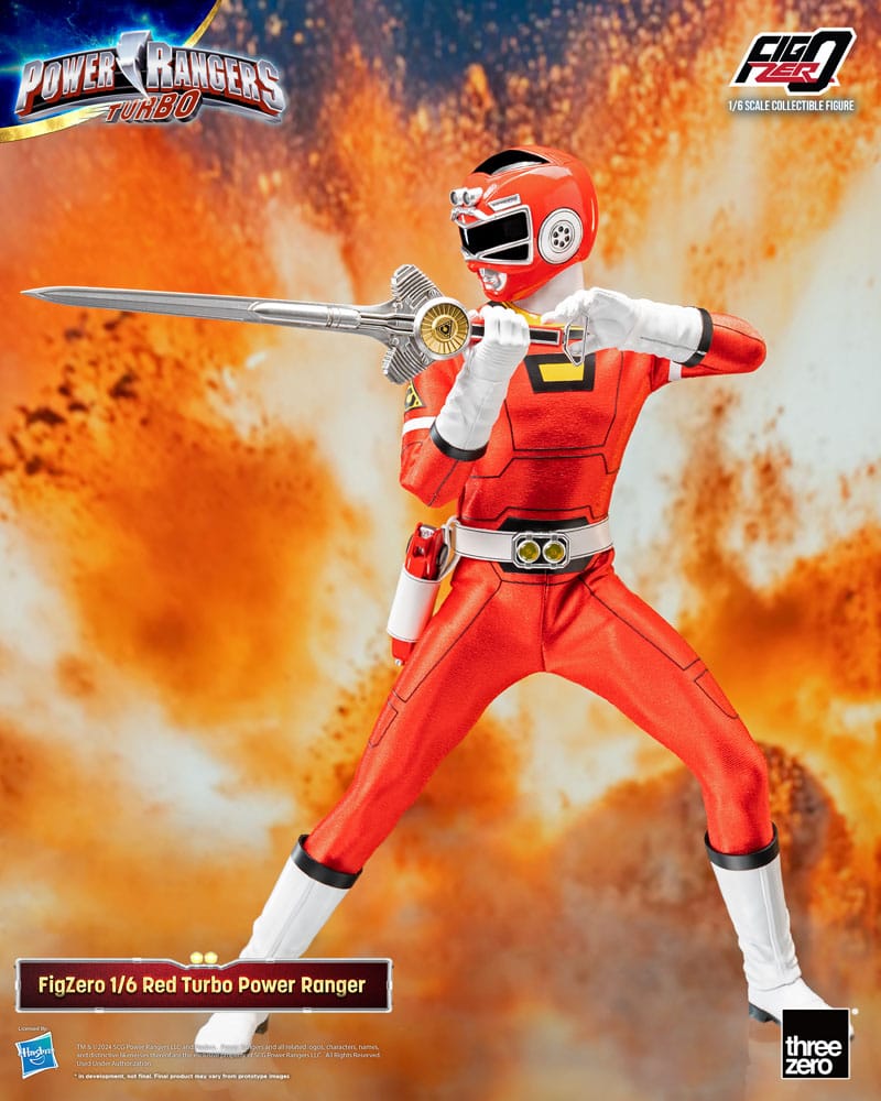 Power Rangers Turbo Figura FigZero 1/6 Red Turbo Power Ranger 30 cm