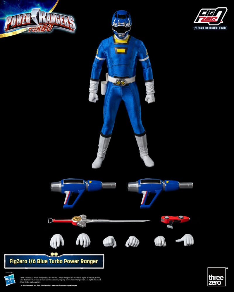Power Rangers Turbo Figura FigZero 1/6 Blue Turbo Power Ranger 30 cm - Z POP Toys