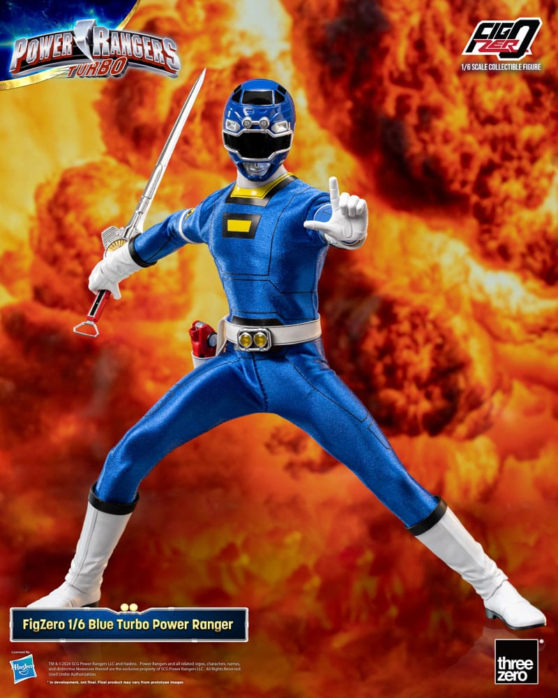 Power Rangers Turbo Figura FigZero 1/6 Blue Turbo Power Ranger 30 cm - Z POP Toys