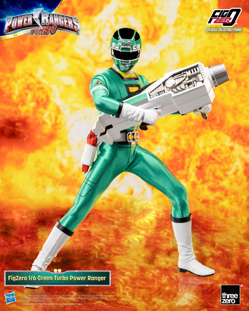 Power Rangers Turbo Figura FigZero 1/6 Green Turbo Power Ranger 30 cm - Z POP Toys