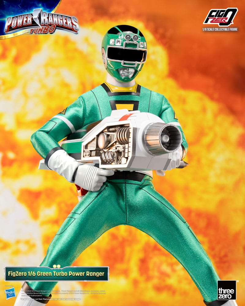 Power Rangers Turbo Figura FigZero 1/6 Green Turbo Power Ranger 30 cm - Z POP Toys