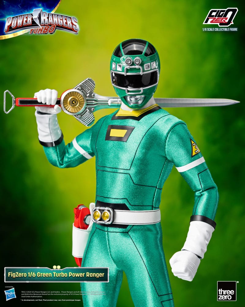 Power Rangers Turbo Figura FigZero 1/6 Green Turbo Power Ranger 30 cm - Z POP Toys