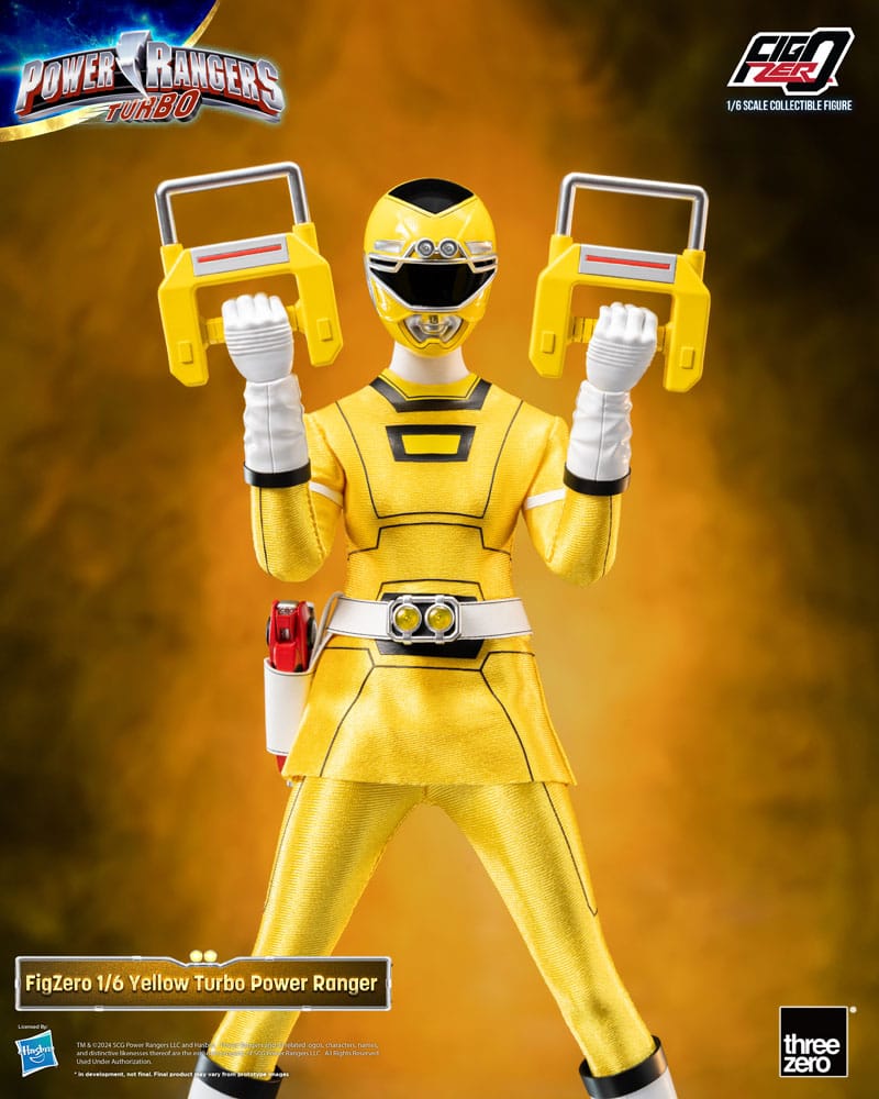 Power Rangers Turbo Figura FigZero 1/6 Yellow Turbo Power Ranger 30 cm - Z POP Toys