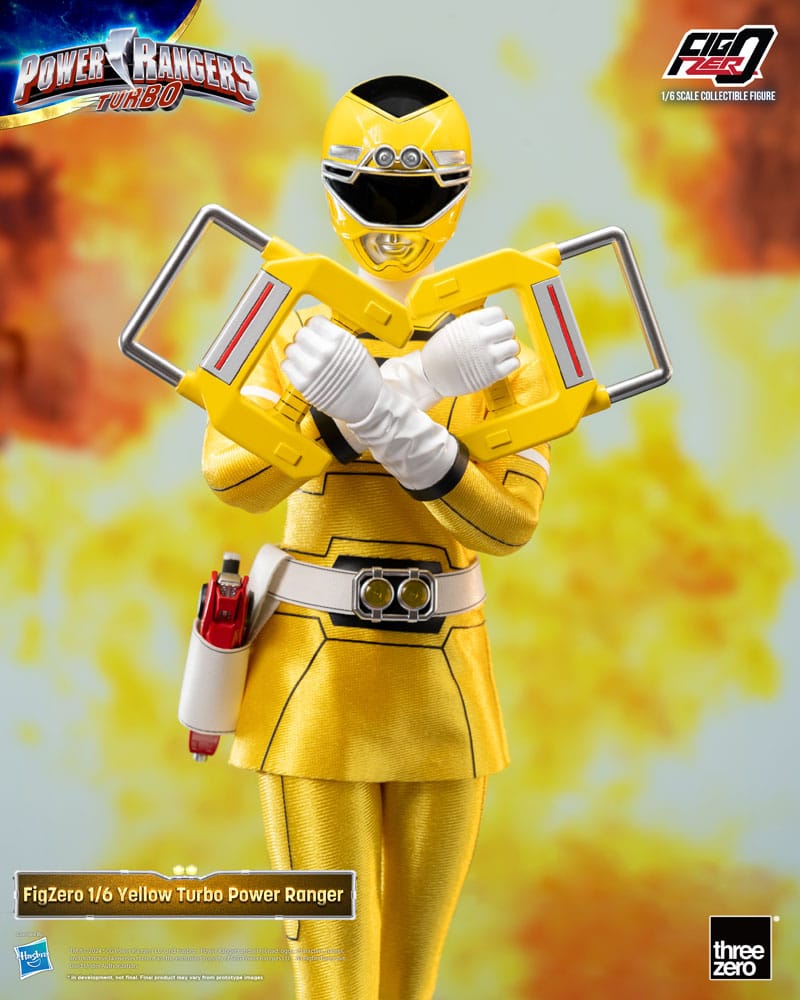 Power Rangers Turbo Figura FigZero 1/6 Yellow Turbo Power Ranger 30 cm - Z POP Toys