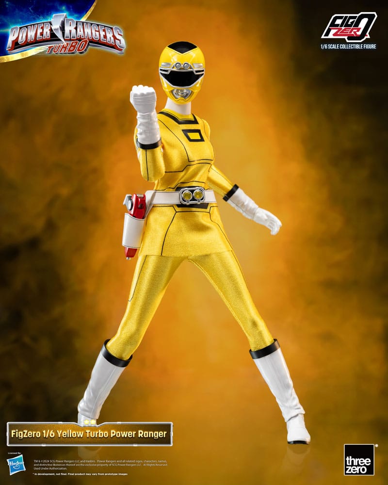 Power Rangers Turbo Figura FigZero 1/6 Yellow Turbo Power Ranger 30 cm - Z POP Toys