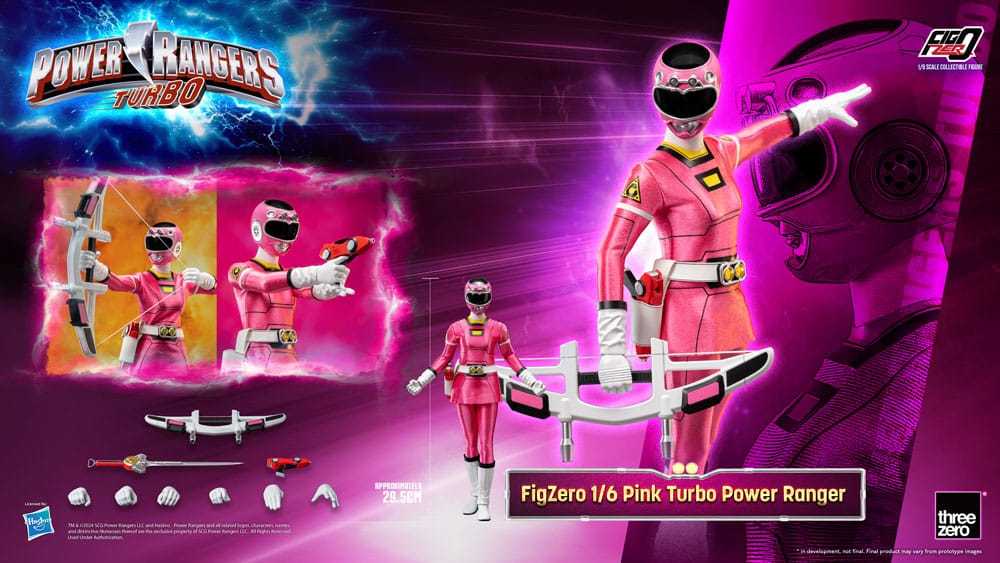 Power Rangers Turbo Figura FigZero 1/6 Pink Turbo Power Ranger 30 cm - Z POP Toys