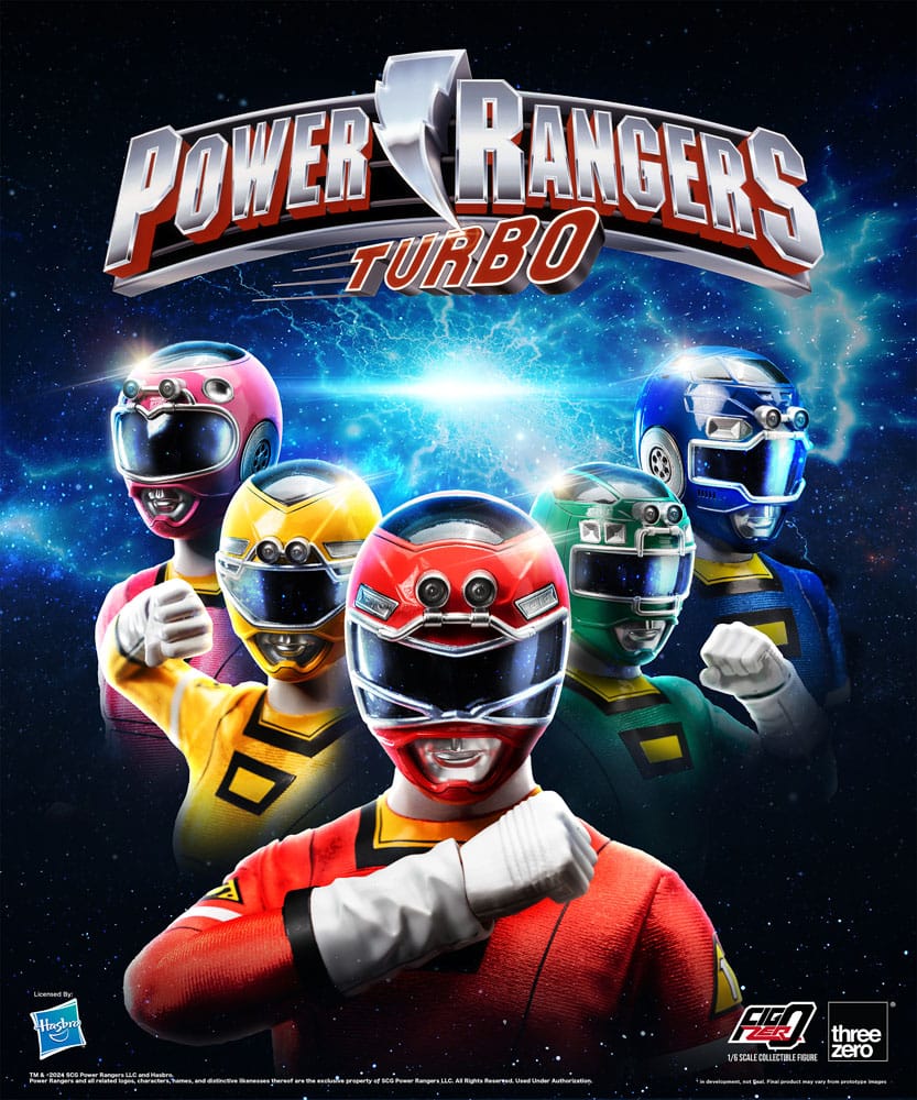 Power Rangers Turbo Pack de 5 Figuras FigZero 1/6 Turbo Power Rangers 30 cm - Z POP Toys