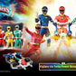 Power Rangers Turbo Pack de 5 Figuras FigZero 1/6 Turbo Power Rangers 30 cm - Z POP Toys