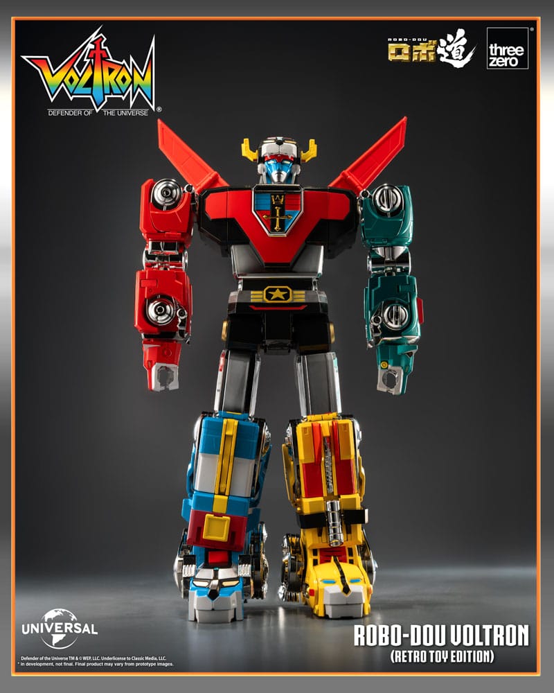 Voltron: Defender of the Universe Figura Robo-Dou Voltron Retro Toy Edition 27 cm - Z POP Toys