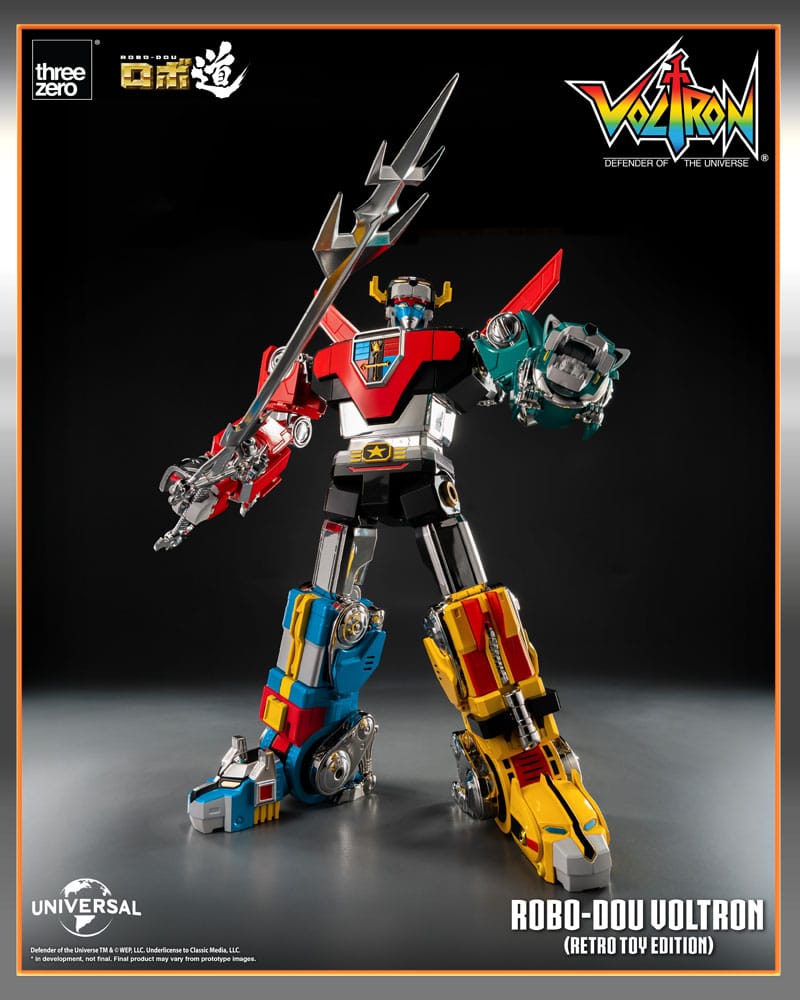 Voltron: Defender of the Universe Figura Robo-Dou Voltron Retro Toy Edition 27 cm - Z POP Toys