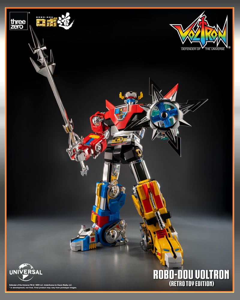 Voltron: Defender of the Universe Figura Robo-Dou Voltron Retro Toy Edition 27 cm - Z POP Toys