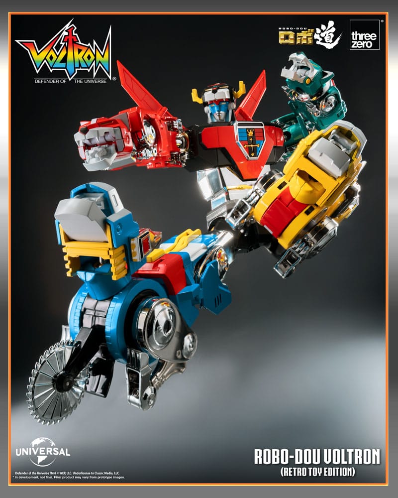 Voltron: Defender of the Universe Figura Robo-Dou Voltron Retro Toy Edition 27 cm - Z POP Toys