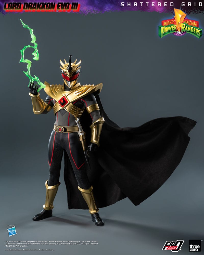 Mighty Morphin Power Rangers Shattered Grid Figura FigZero 1/6 Lord Drakkon Evo III  30 cm - Z POP Toys