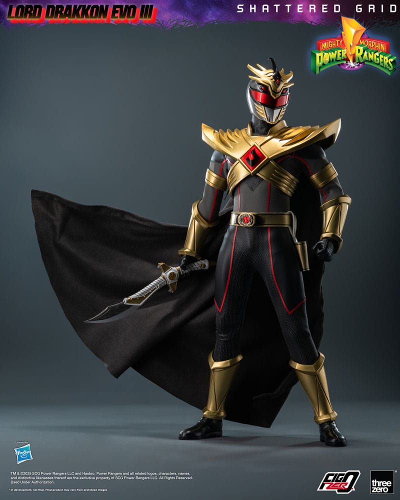 Mighty Morphin Power Rangers Shattered Grid Figura FigZero 1/6 Lord Drakkon Evo III  30 cm - Z POP Toys