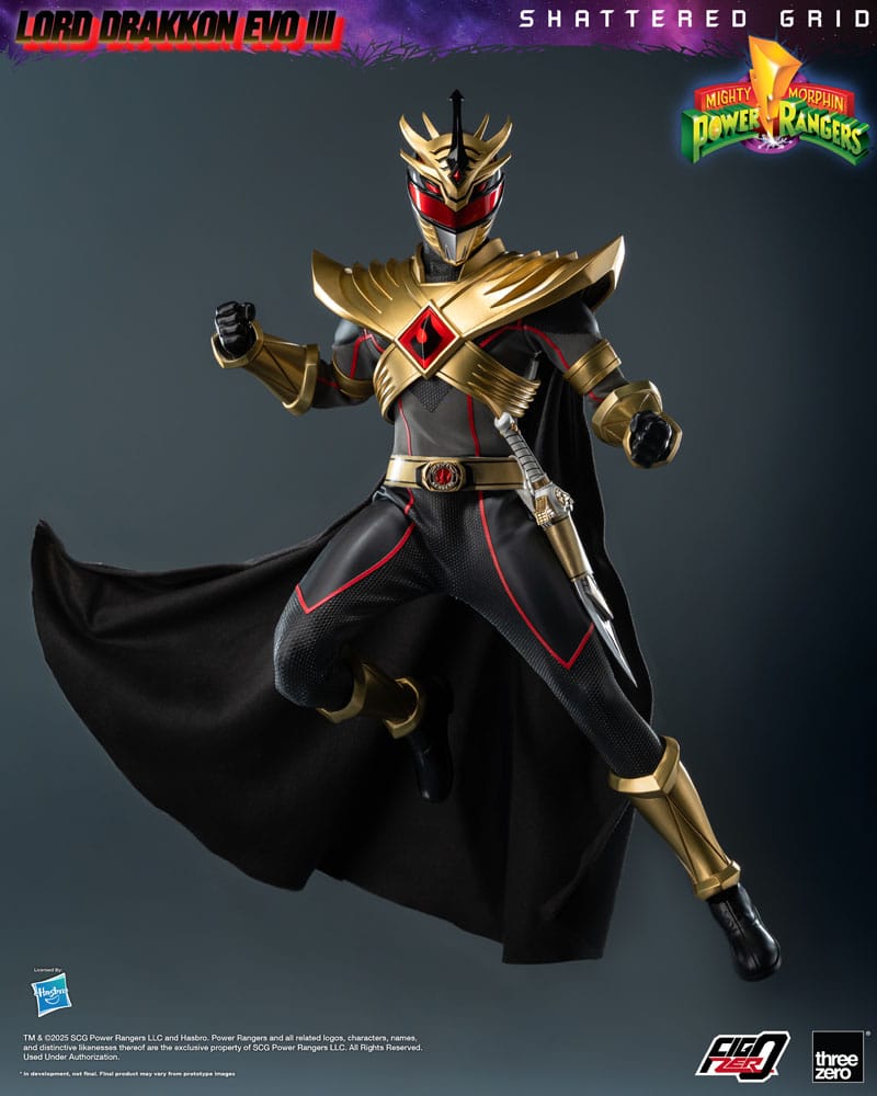 Mighty Morphin Power Rangers Shattered Grid Figura FigZero 1/6 Lord Drakkon Evo III  30 cm - Z POP Toys