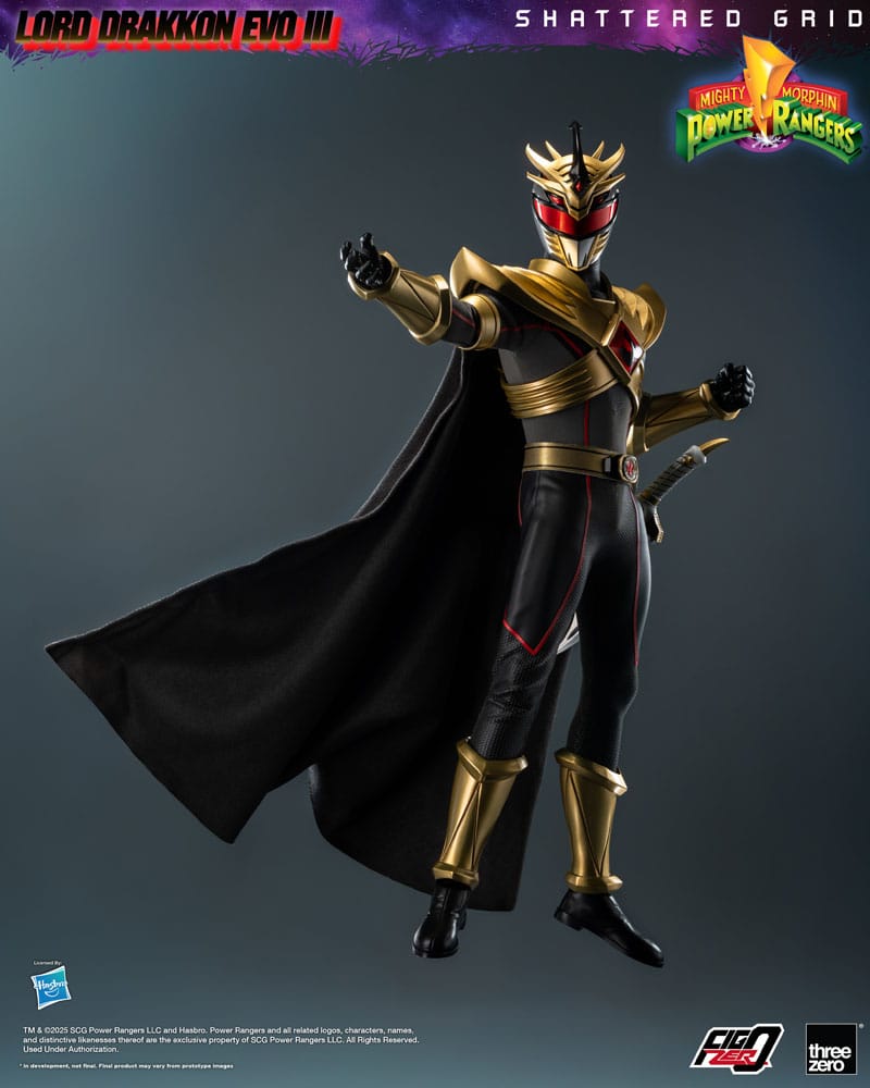 Mighty Morphin Power Rangers Shattered Grid Figura FigZero 1/6 Lord Drakkon Evo III  30 cm - Z POP Toys