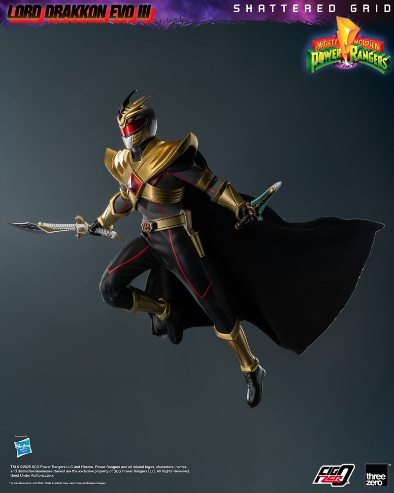 Mighty Morphin Power Rangers Shattered Grid Figura FigZero 1/6 Lord Drakkon Evo III  30 cm - Z POP Toys