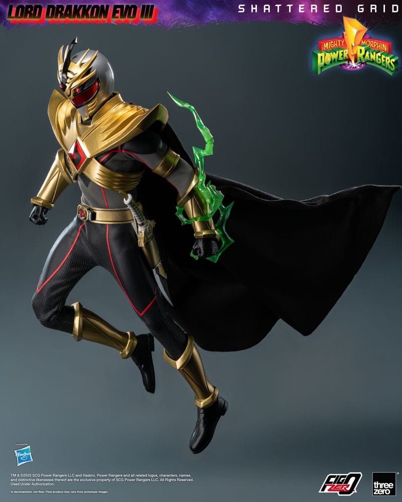 Mighty Morphin Power Rangers Shattered Grid Figura FigZero 1/6 Lord Drakkon Evo III  30 cm - Z POP Toys