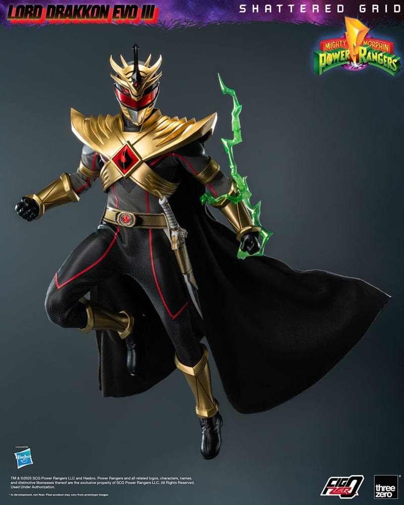 Mighty Morphin Power Rangers Shattered Grid Figura FigZero 1/6 Lord Drakkon Evo III  30 cm - Z POP Toys