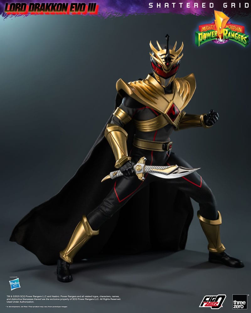 Mighty Morphin Power Rangers Shattered Grid Figura FigZero 1/6 Lord Drakkon Evo III  30 cm - Z POP Toys