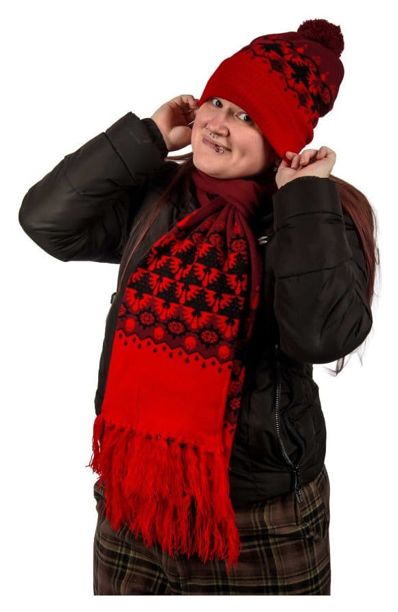 Warhammer 40,000 Set de Gorro y Bufanda de Punto Blood Angels 27 cm