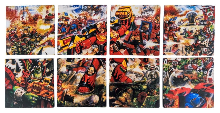 Warhammer 40,000 Set de posavasos Blood Angels Armageddon 15 cm