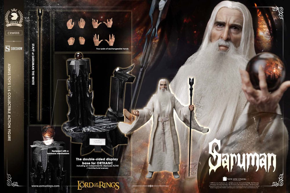 El Señor de los Anillos Figura 1/6 Saruman 31 cm