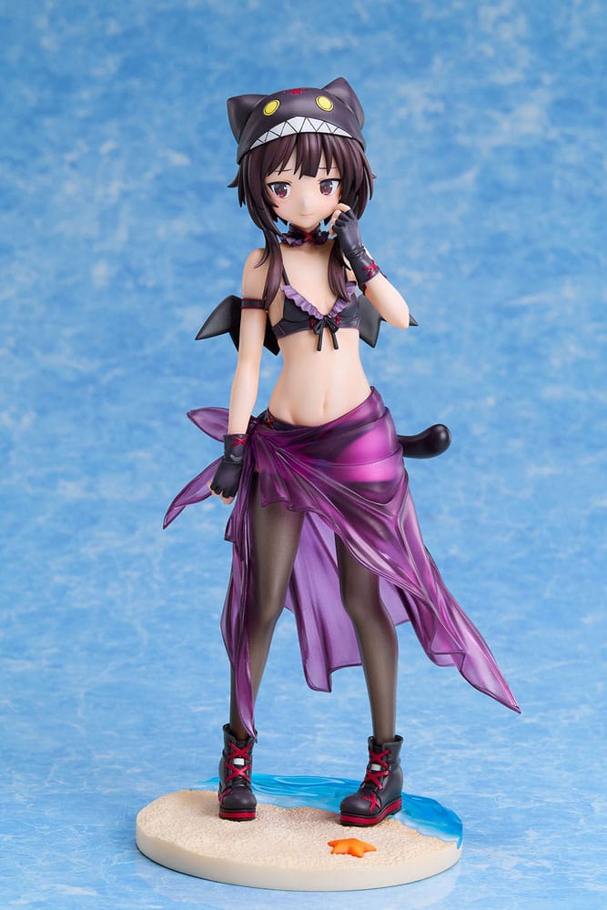 KonoSuba: An Explosion on This Wonderful World! Estatua 1/7 Megumin Chomusuke Swimsuit Ver. 22 cm - Z POP Toys