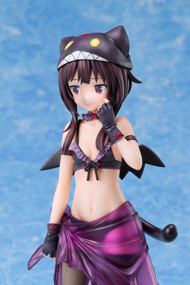 KonoSuba: An Explosion on This Wonderful World! Estatua 1/7 Megumin Chomusuke Swimsuit Ver. 22 cm - Z POP Toys
