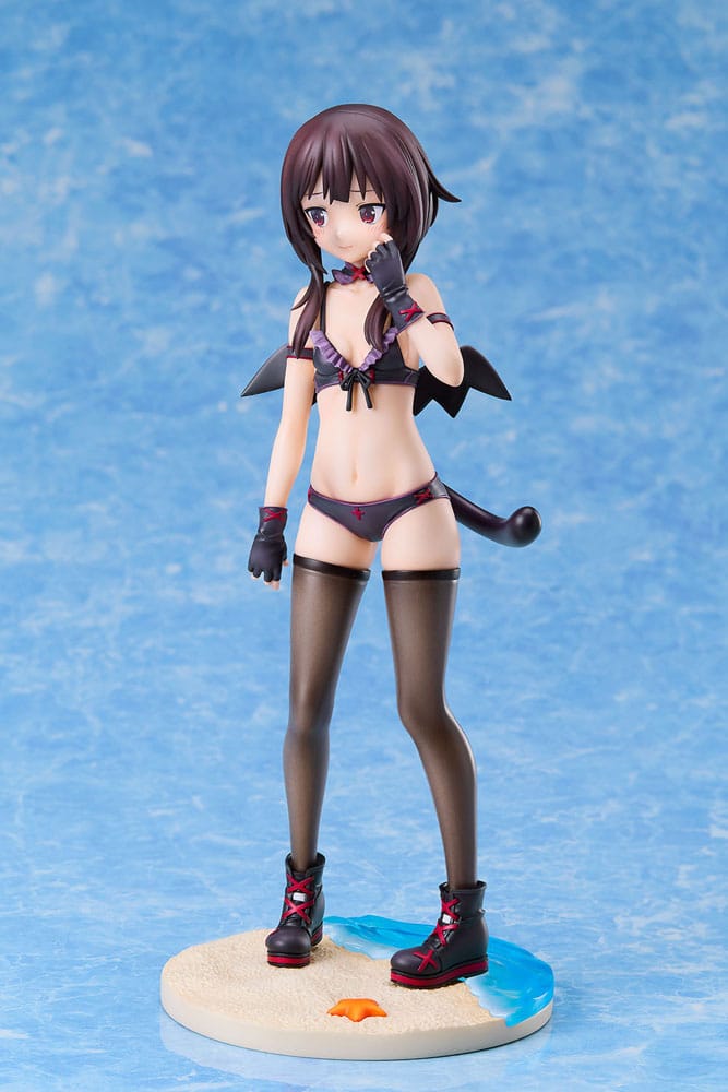 KonoSuba: An Explosion on This Wonderful World! Estatua 1/7 Megumin Chomusuke Swimsuit Ver. 22 cm - Z POP Toys