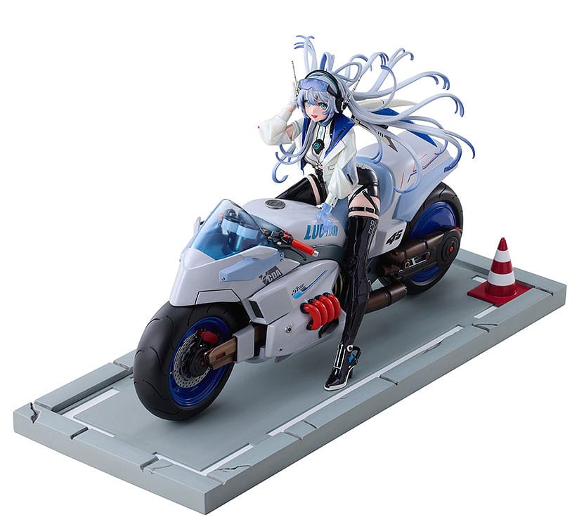 Vsinger Estatua PVC 1/7 Vsinger Luo Tianyi Retro-Future Storm Driver Ver. 23 cm