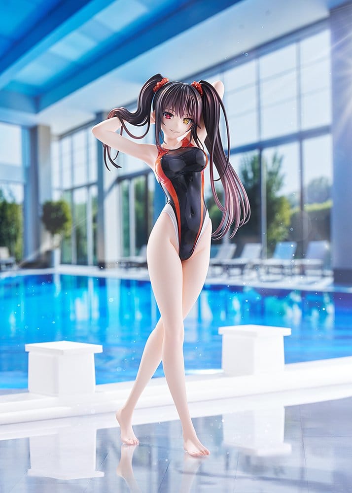 Date A Live Swimsuit Silhouette Figura PVC 1/7 Kurumi Tokisaki Swimwear Ver. 24 cm