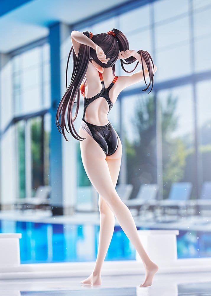Date A Live Swimsuit Silhouette Figura PVC 1/7 Kurumi Tokisaki Swimwear Ver. 24 cm