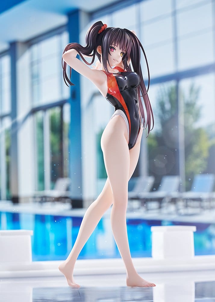 Date A Live Swimsuit Silhouette Figura PVC 1/7 Kurumi Tokisaki Swimwear Ver. 24 cm